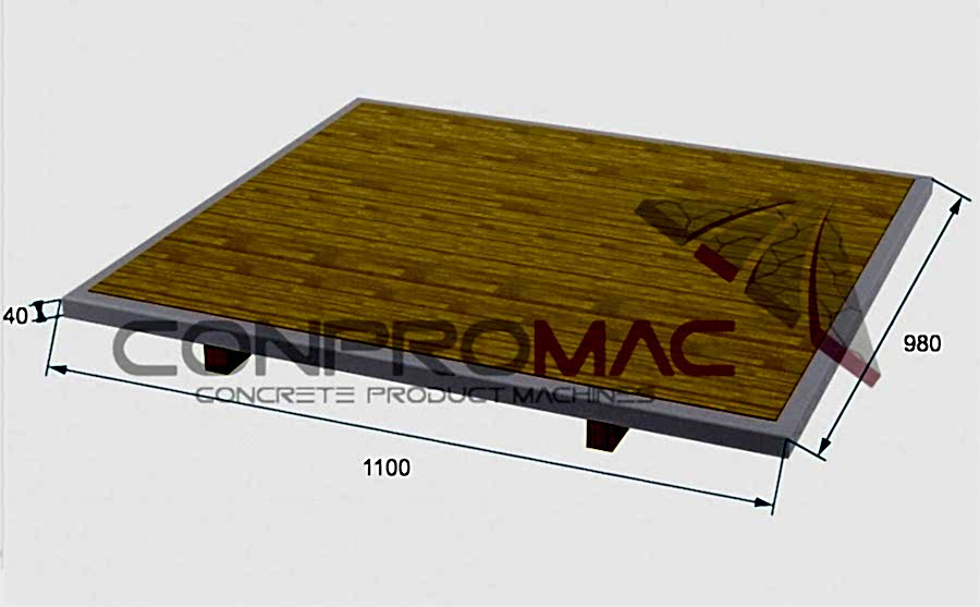 Çıta Ayaklı Tahta Palet 1100 X 980