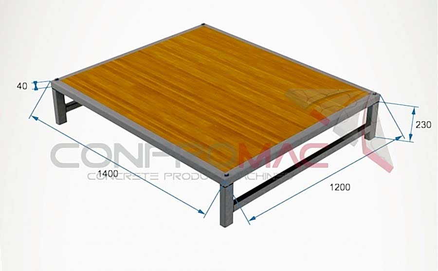 Profil Ayaklı Tahta Palet 1400 X 1200